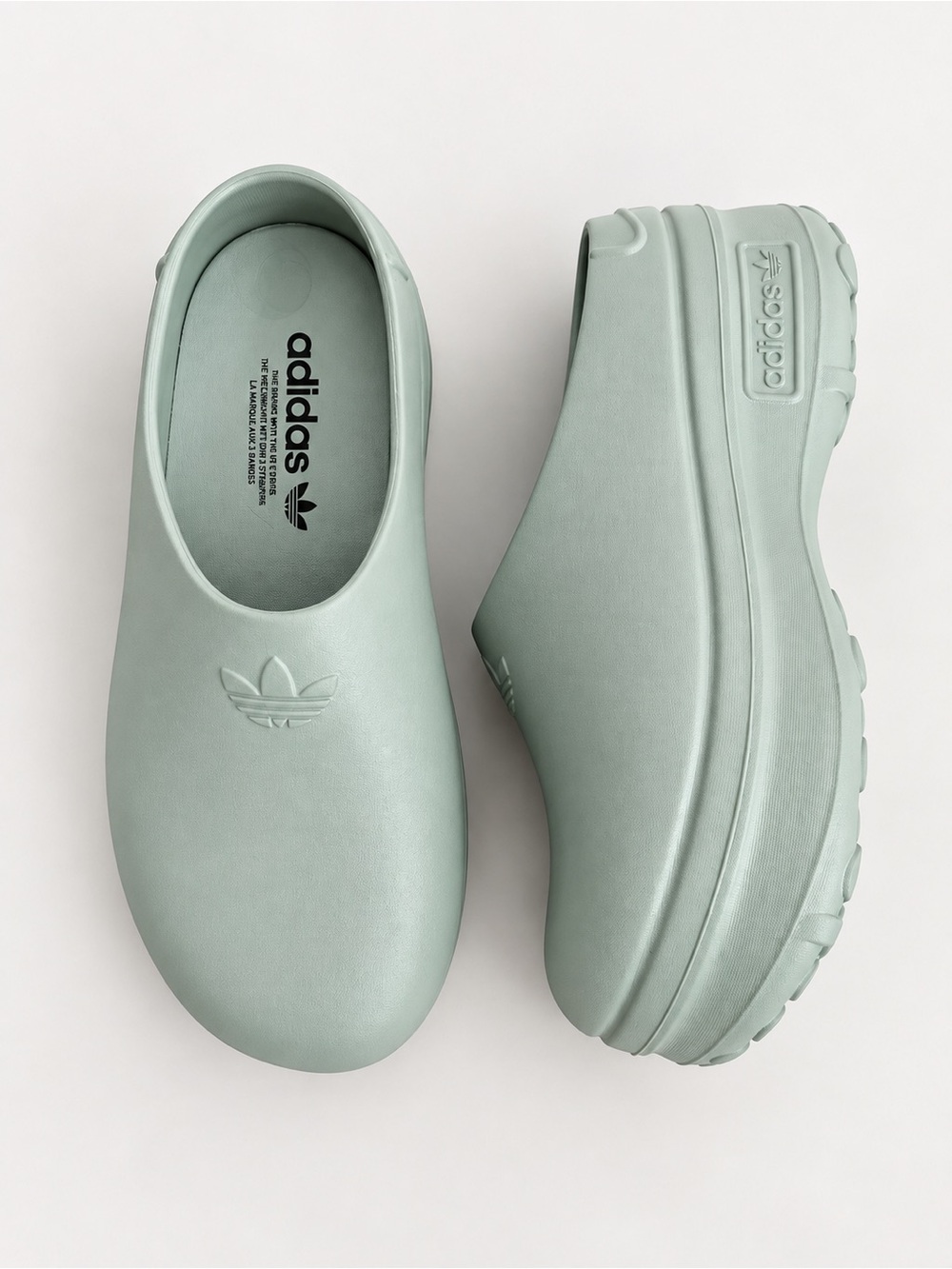ADIDAS Adifom Stan Mule W Mint Green Platform Clogs Shoes NWT Size 8